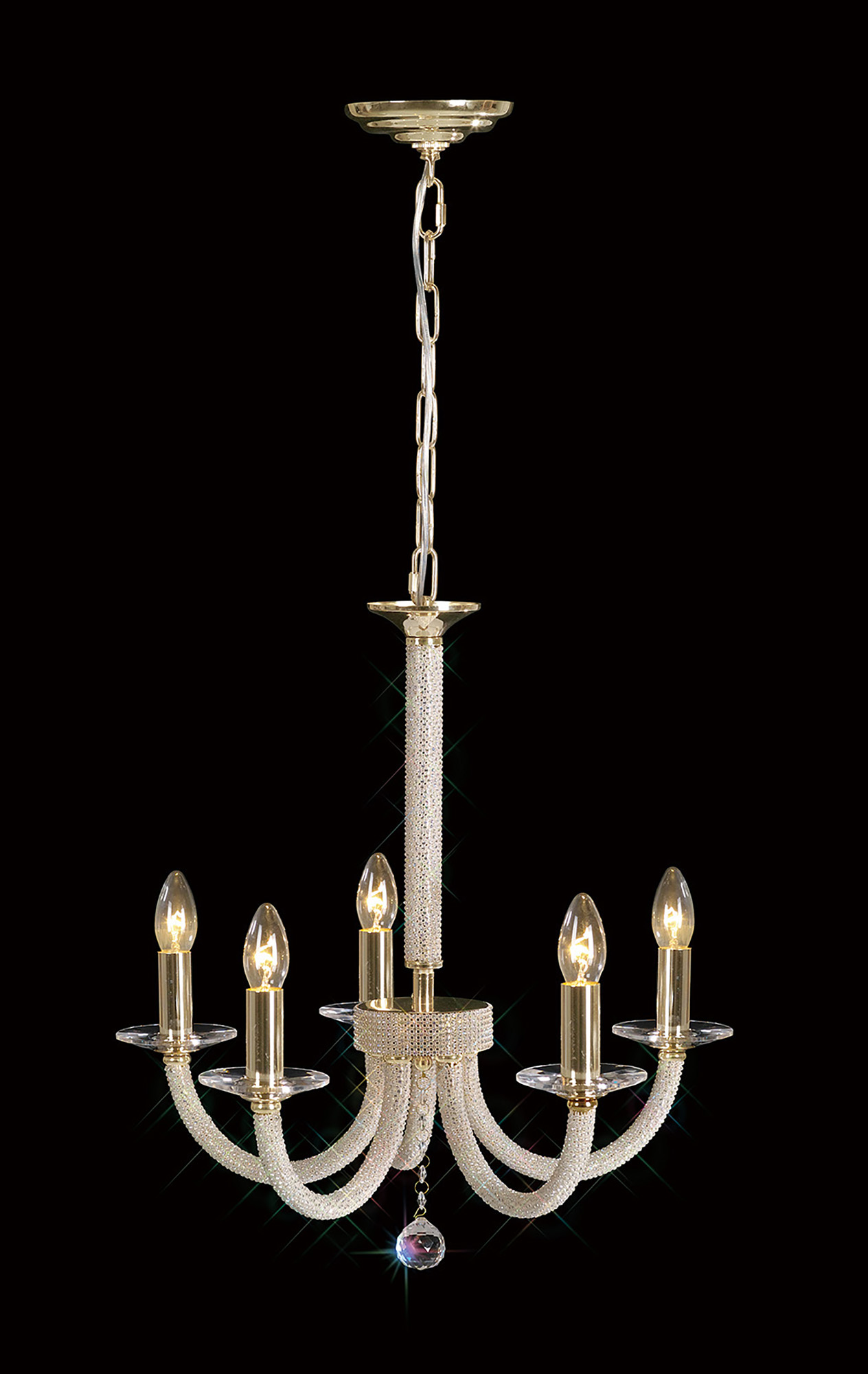 Elena Gold Crystal Ceiling Lights Diyas Multi Arm Crystal Fittings Elena Gold Crystal Ceiling Lights Diyas Multi Arm Crystal Fittings